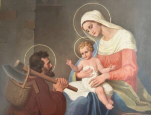 Bild der Hl. Familie im Beichtzimmer